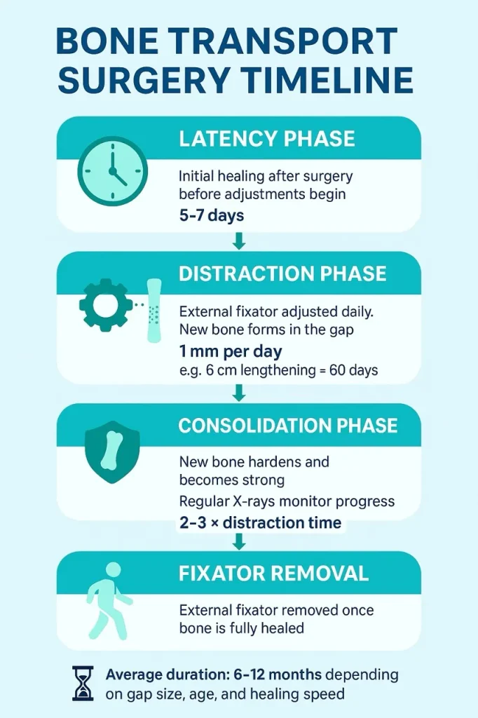 how long does bone transport take | Dr. Divya Ahuja