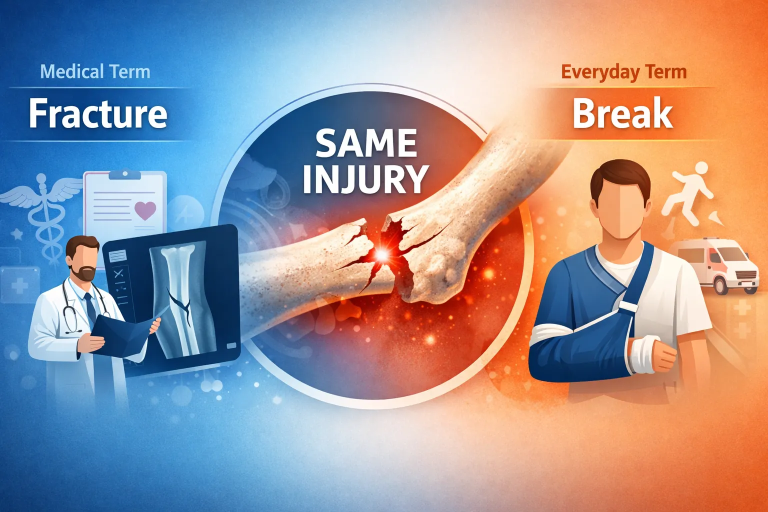 Bone Fracture vs Break
