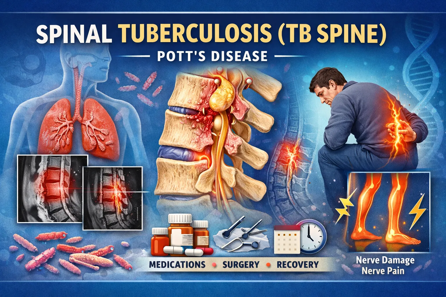 Spinal Tuberculosis (TB Spine): Symptoms, Causes, Diagnosis, Treatment & Recovery